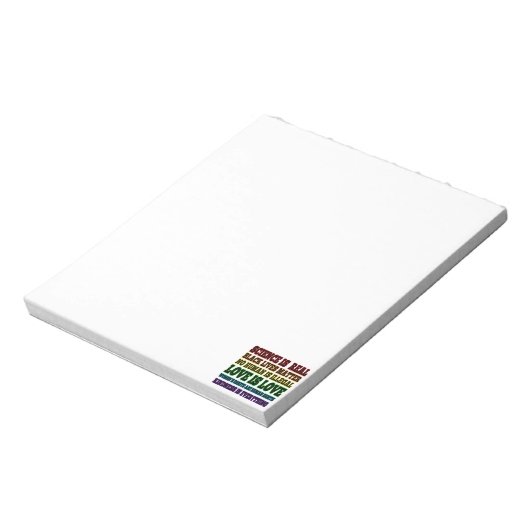 Wissenschaft ist eine echte schwarze Lebensfrage Notizblock (Rotiert)