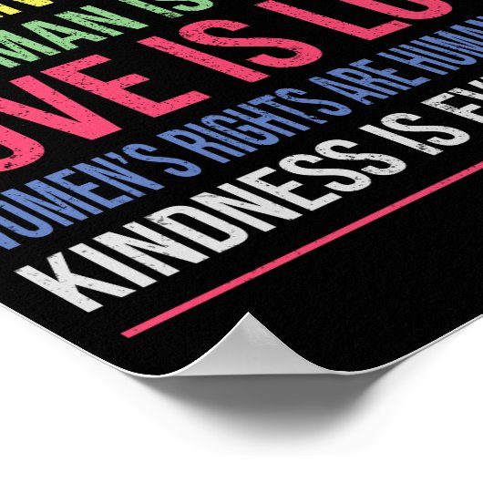 Wissenschaft ist eine echte schwarze Lebensfrage Poster (Ecke)