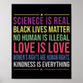 Wissenschaft ist eine echte schwarze Lebensfrage Poster (Vorne)