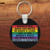 Wissenschaft ist eine echte schwarze Lebensfrage Schlüsselanhänger (Vorderseite)