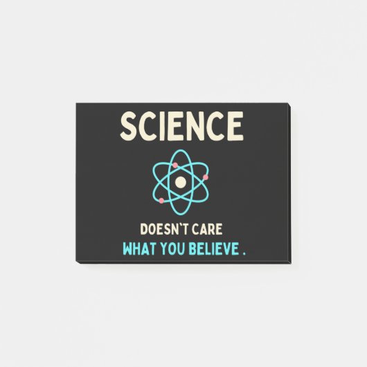 Wissenschaft ist es egal, was du glaubst post-it klebezettel (Vorderseite)