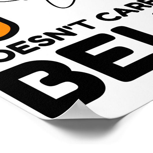 Wissenschaft ist es egal, was man glaubt poster (Ecke)