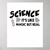 WISSENSCHAFT IST ES WIE MAGIC WISSENSCHAFTLER Funn Poster (Vorne)