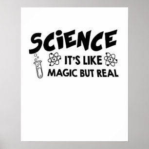 WISSENSCHAFT IST ES WIE MAGIC WISSENSCHAFTLER Funn Poster