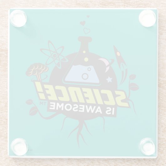 Wissenschaft ist fantastisch glasuntersetzer (Rückseite)