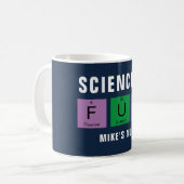 Wissenschaft ist Fun Chemie Kaffeetasse (Vorderseite Links)