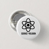 Wissenschaft ist größer als Religion Button (Vorne & Hinten)