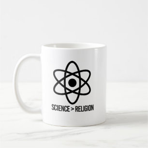 Wissenschaft ist größer als Religion Kaffeetasse