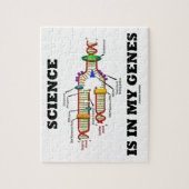 Wissenschaft ist in meinen Genen Puzzle (Vertikal)