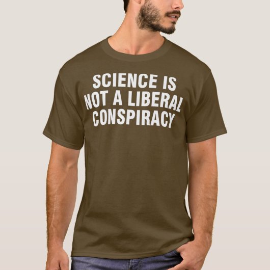 Wissenschaft ist keine liberale Verschwörung Premi T-Shirt (Vorderseite)