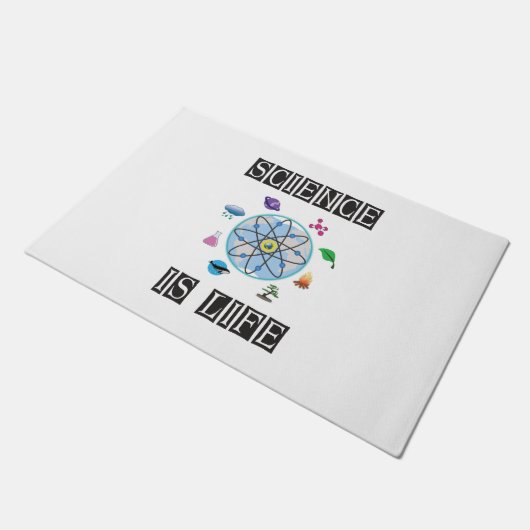 Wissenschaft ist Leben Fußmatte (Schrägansicht)