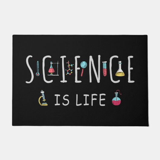 Wissenschaft ist Leben Fußmatte (Vorderseite)