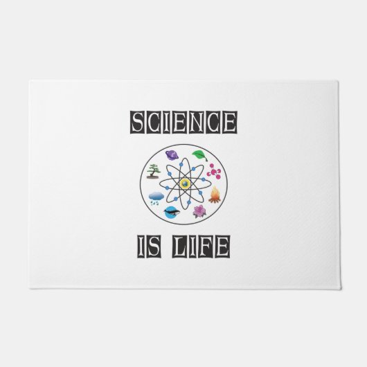 Wissenschaft ist Leben Fußmatte (Vorderseite)