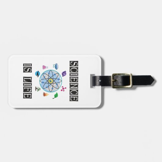 Wissenschaft ist Leben Gepäckanhänger (Vorderseite horizontal)