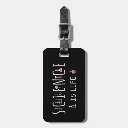 Wissenschaft ist Leben Gepäckanhänger (Vorderseite vertikal)