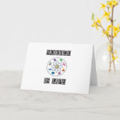 Wissenschaft ist Leben Karte (Gelbe Blume)