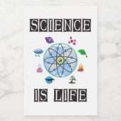 Wissenschaft ist Leben Lebensmitteletikett (Einzelnes Label)