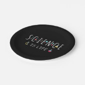 Wissenschaft ist Leben Pappteller (Schrägansicht)