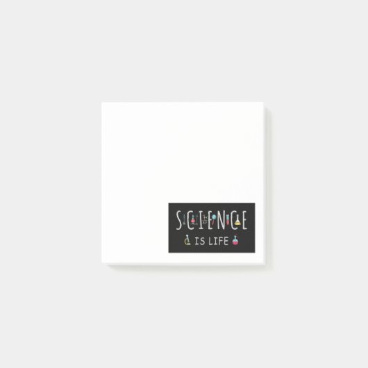 Wissenschaft ist Leben Post-it Klebezettel (Vorderseite)