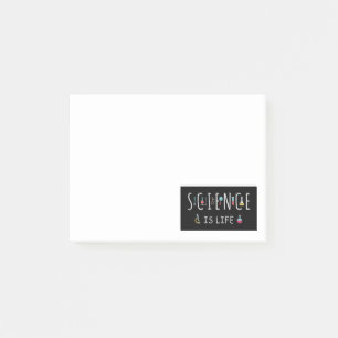 Wissenschaft ist Leben Post-it Klebezettel