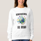 Wissenschaft ist Leben Sweatshirt (Vorderseite)