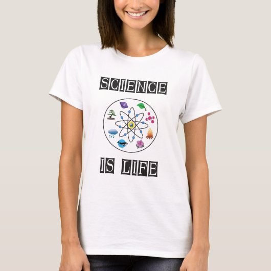 Wissenschaft ist Leben T-Shirt (Vorderseite)