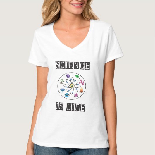 Wissenschaft ist Leben T-Shirt (Vorderseite)