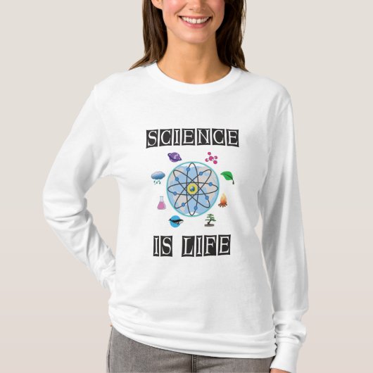 Wissenschaft ist Leben T-Shirt (Vorderseite)