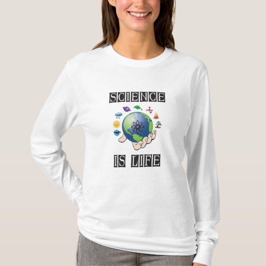 Wissenschaft ist Leben T-Shirt (Vorderseite)