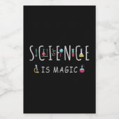 Wissenschaft ist Magie Lebensmitteletikett (Einzelnes Label)