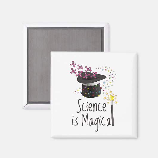 Wissenschaft ist magisch magnet (Vorderseite/Rückseite)