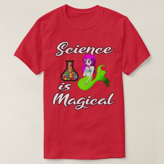 Wissenschaft ist magische Meerjungfrau T-Shirt (Design vorne)