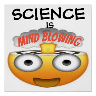 Wissenschaft ist Minenblasen Emoji 1 Poster
