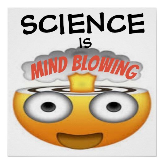 Wissenschaft ist Minenblasen Emoji 1 Poster (Vorderseite)
