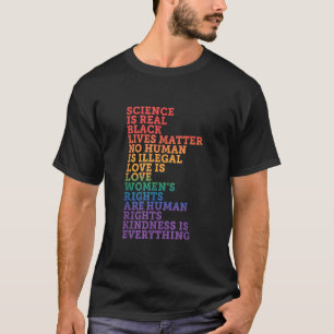 Wissenschaft ist real BLM Liebe ist Liebe Freundli T-Shirt