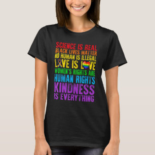 Wissenschaft ist real LGBTQ Liebe ist Liebe LGBT-F T-Shirt