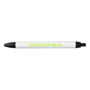 "Wissenschaft ist real", Nebel, hellgrün, weiß - Kugelschreiber