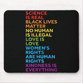 Wissenschaft ist real Schwarze Leben Menschen sind Mousepad