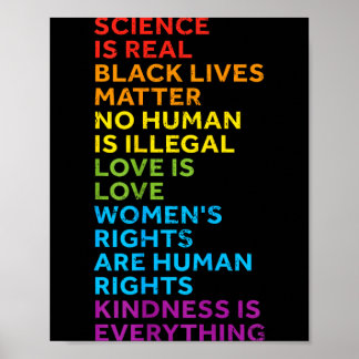 Wissenschaft ist real Schwarze Leben Menschen sind Poster