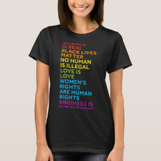 Wissenschaft ist real Schwarze Leben Menschen sind T-Shirt
