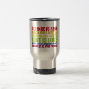 Wissenschaft ist real Schwarze Leben zählen LGBT S Reisebecher