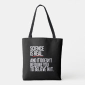 Wissenschaft ist real und man muss nicht glauben tasche (Rückseite)