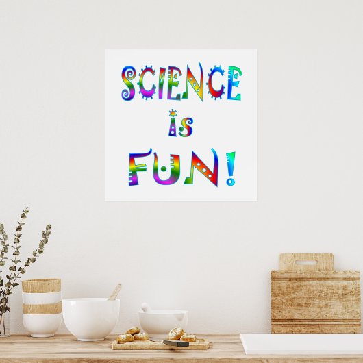 Wissenschaft ist Spaß Poster (Küche)