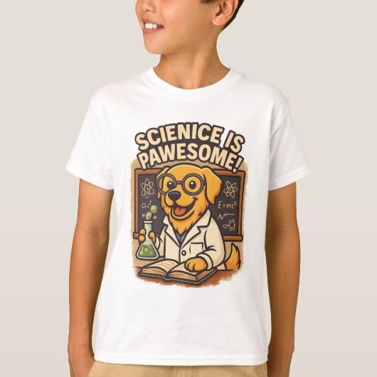 Wissenschaft ist toll - Dog Scientist T-Shirt (Vorderseite)