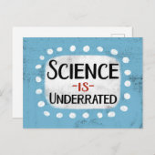 Wissenschaft ist unterbewertet Postkarte (Vorne/Hinten)
