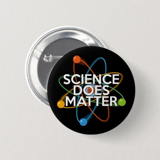 WISSENSCHAFT IST VON BEDEUTUNG BUTTON (Vorne & Hinten)