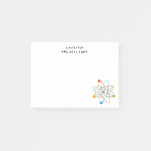 WISSENSCHAFT IST VON BEDEUTUNG POST-IT KLEBEZETTEL