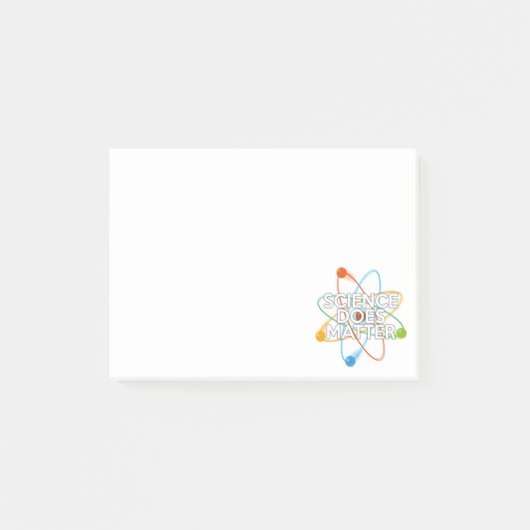 WISSENSCHAFT IST VON BEDEUTUNG POST-IT KLEBEZETTEL (Vorderseite)