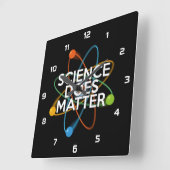 WISSENSCHAFT IST VON BEDEUTUNG QUADRATISCHE WANDUHR (Winkel)