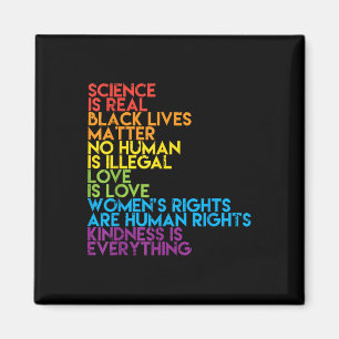 Wissenschaft ist wahre schwarze Lebensform Rainbow Magnet